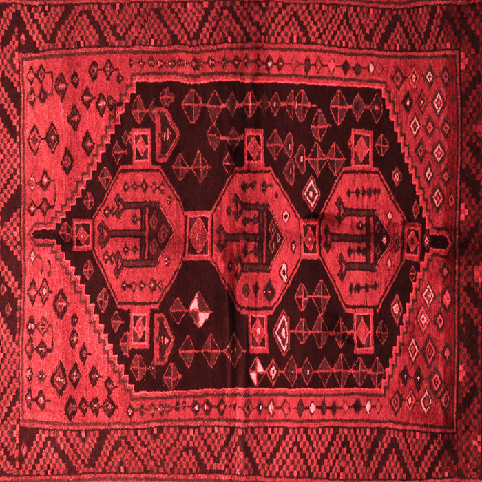 Machine Washable Persian Red Traditional Rug, wshtr1996red