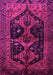 Machine Washable Persian Pink Traditional Rug, wshtr1996pnk