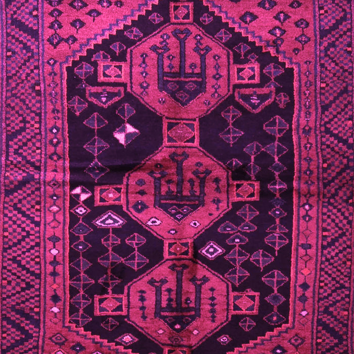 Machine Washable Persian Pink Traditional Rug, wshtr1996pnk