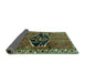 Sideview of Persian Turquoise Traditional Rug, tr1997turq