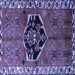 Square Persian Blue Traditional Rug, tr1997blu