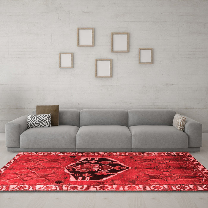 Traditional Red Washable Rugs