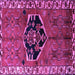 Square Machine Washable Persian Purple Traditional Area Rugs, wshtr1997pur