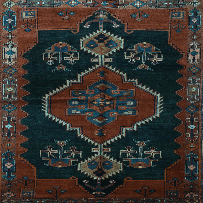 Square Persian Light Blue Traditional Rug, tr1998lblu