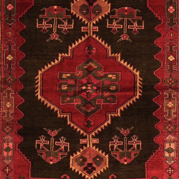 Serging Thickness of Machine Washable Persian Orange Traditional Area Rugs, wshtr1998org