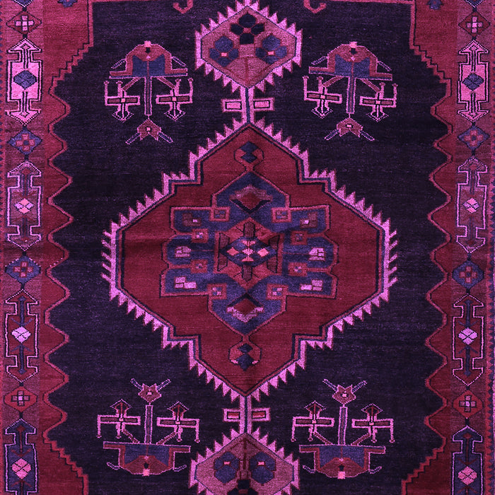 Machine Washable Persian Purple Traditional Area Rugs, wshtr1998pur