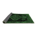 Sideview of Persian Emerald Green Traditional Rug, tr1998emgrn