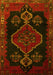 Machine Washable Persian Yellow Traditional Rug, wshtr1998yw