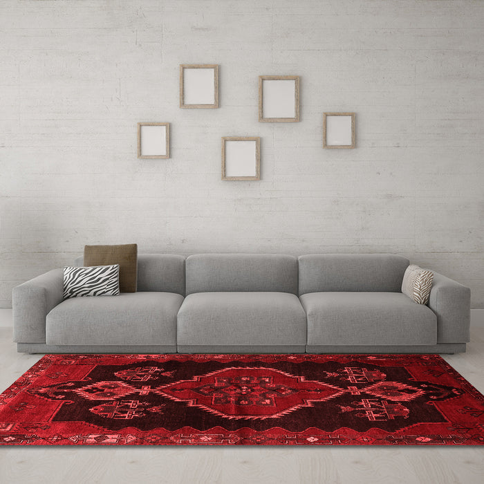 Traditional Red Washable Rugs