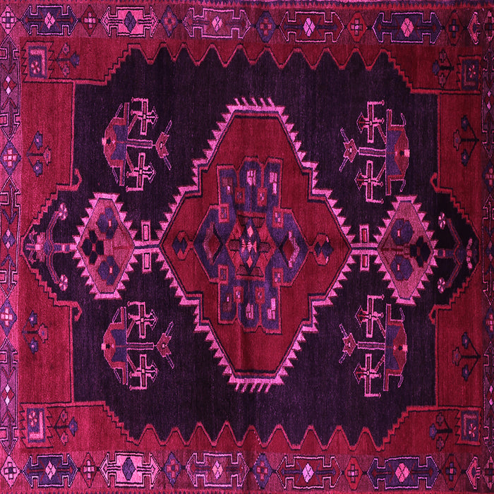 Square Persian Pink Traditional Rug, tr1998pnk