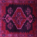 Square Persian Pink Traditional Rug, tr1998pnk