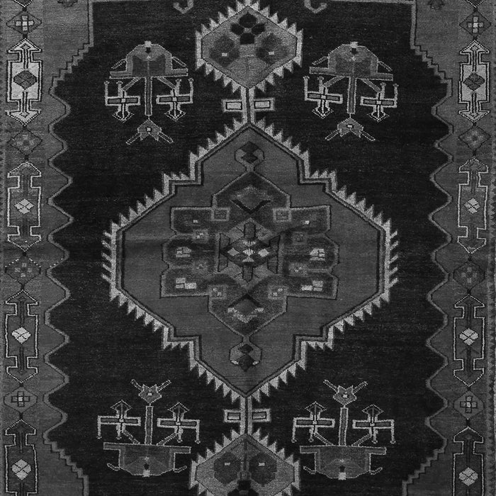 Serging Thickness of Machine Washable Persian Gray Traditional Rug, wshtr1998gry