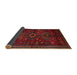 Sideview of Traditional Red Persian Rug, tr1999