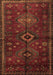 Machine Washable Persian Brown Traditional Rug, wshtr1999brn