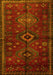 Machine Washable Persian Yellow Traditional Rug, wshtr1999yw