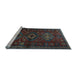 Sideview of Machine Washable Persian Light Blue Traditional Rug, wshtr1999lblu