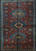 Machine Washable Persian Light Blue Traditional Rug, wshtr1999lblu