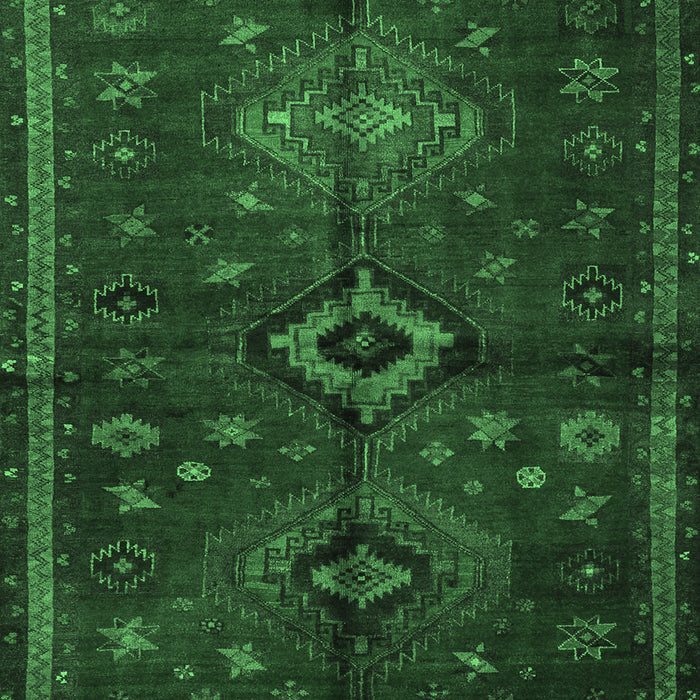 Machine Washable Persian Emerald Green Traditional Area Rugs, wshtr1999emgrn