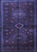 Machine Washable Persian Blue Traditional Rug, wshtr1999blu