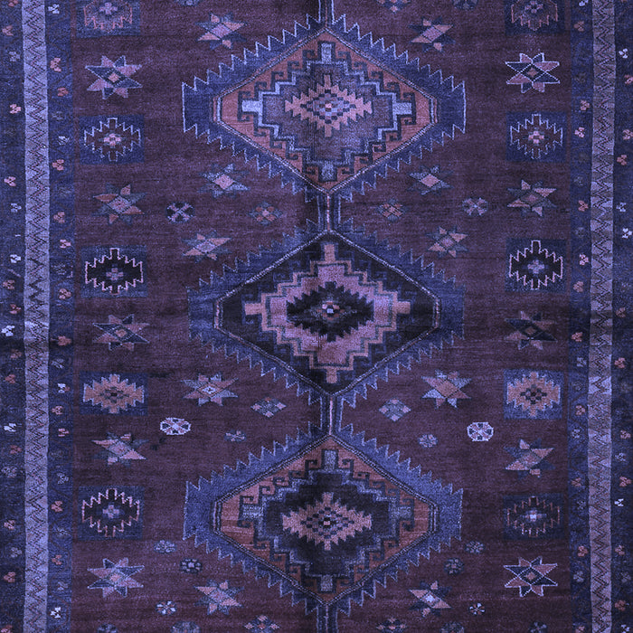 Machine Washable Persian Blue Traditional Rug, wshtr1999blu
