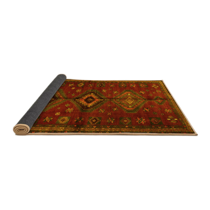 Sideview of Persian Yellow Traditional Rug, tr1999yw