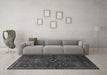 Machine Washable Persian Gray Traditional Rug in a Living Room,, wshtr1999gry