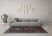 Machine Washable Persian Light Blue Traditional Rug in a Living Room, wshtr1999lblu