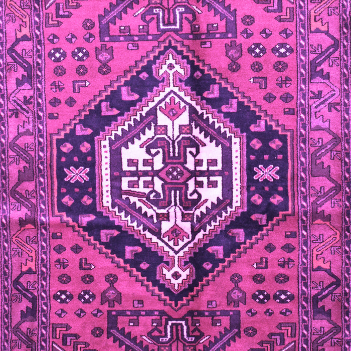 Machine Washable Persian Purple Traditional Area Rugs, wshtr199pur