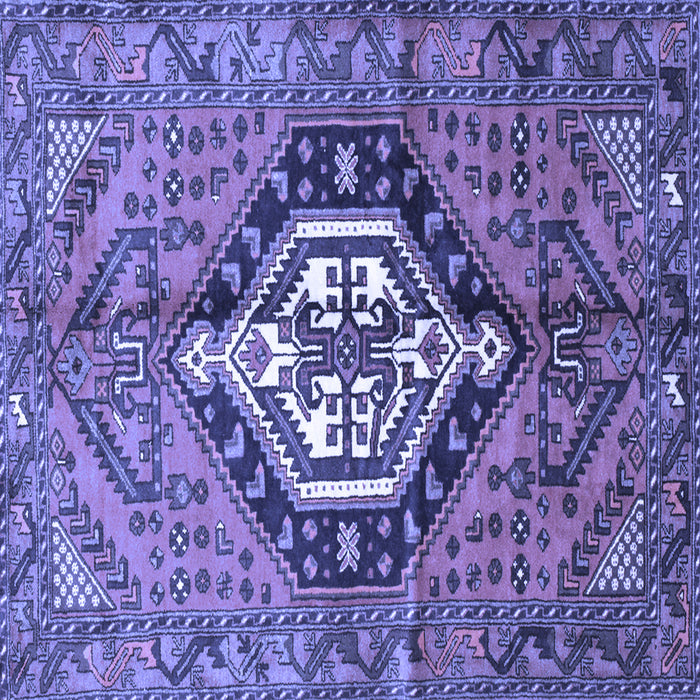 Square Persian Blue Traditional Rug, tr199blu