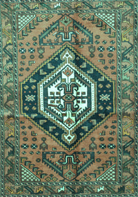 Persian Turquoise Traditional Rug, tr199turq