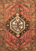 Machine Washable Persian Brown Traditional Rug, wshtr199brn