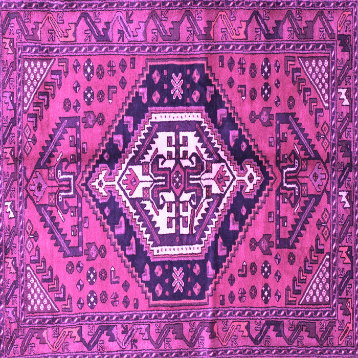 Square Machine Washable Persian Purple Traditional Area Rugs, wshtr199pur