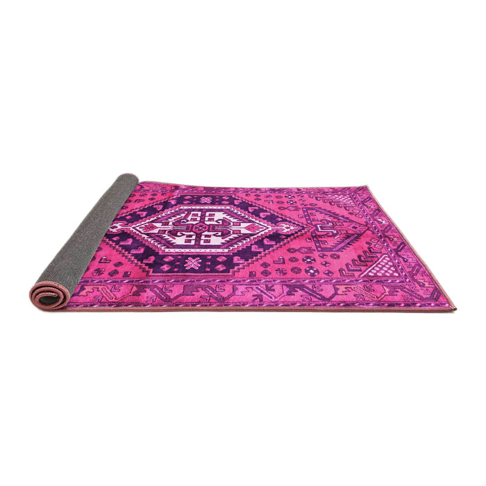 Sideview of Persian Pink Traditional Rug, tr199pnk