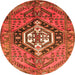 Square Persian Orange Traditional Rug, tr199org