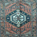 Square Persian Light Blue Traditional Rug, tr199lblu