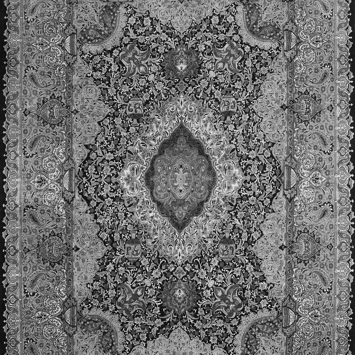 Medallion Gray Traditional Rug, tr19gry