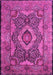 Medallion Pink Traditional Rug, tr19pnk