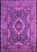 Medallion Purple Traditional Rug, tr19pur