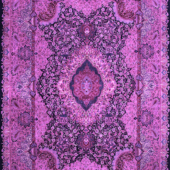 Medallion Purple Traditional Rug, tr19pur