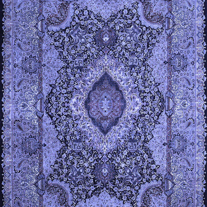 Medallion Blue Traditional Rug, tr19blu