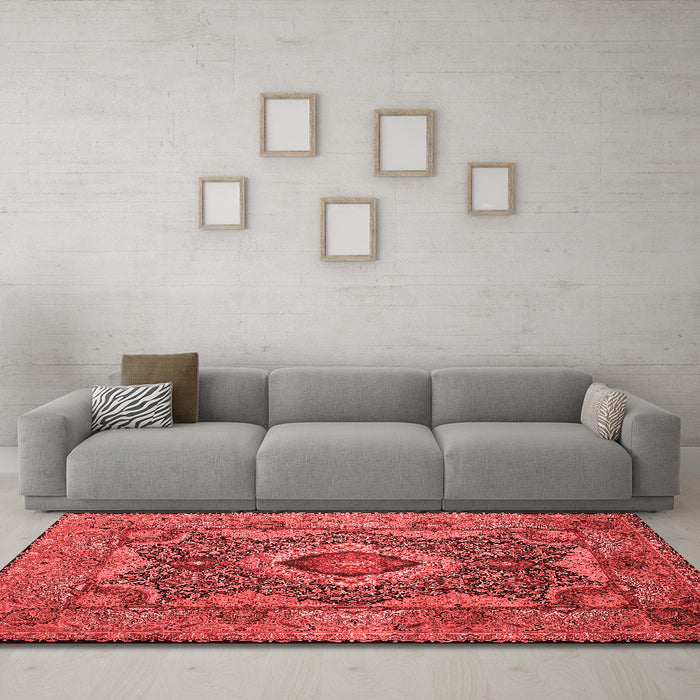 Traditional Red Washable Rugs