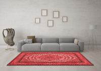 Machine Washable Persian Red Traditional Rug, wshtr1red