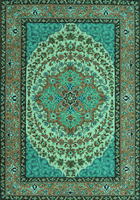 Persian Turquoise Traditional Rug, tr1turq