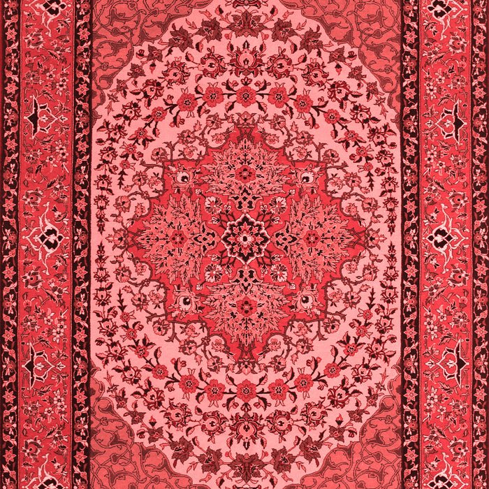 Machine Washable Persian Red Traditional Rug, wshtr1red