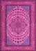 Machine Washable Persian Pink Traditional Rug, wshtr1pnk