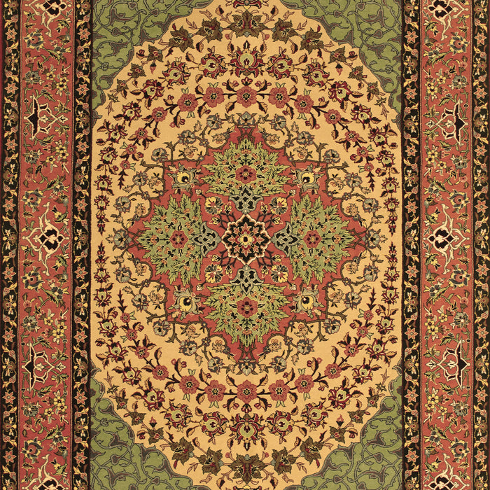 Machine Washable Persian Brown Traditional Rug, wshtr1brn