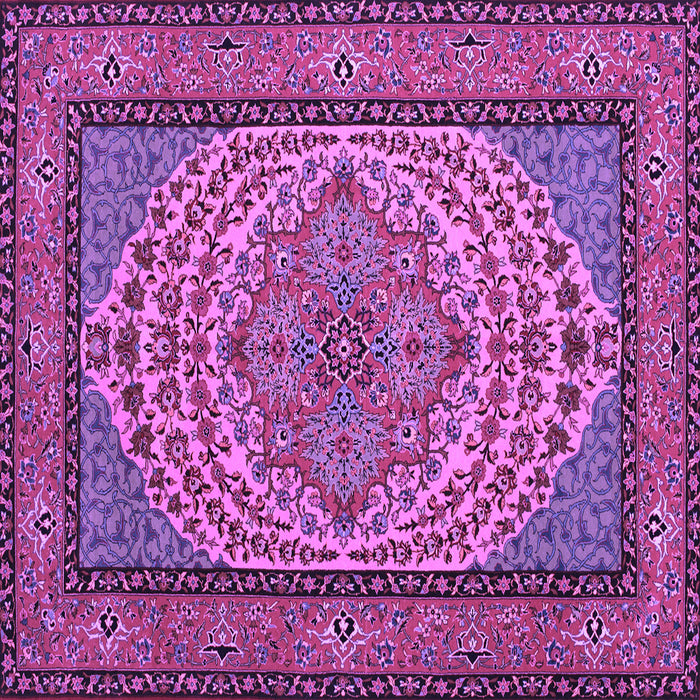 Square Persian Purple Traditional Rug, tr1pur