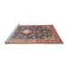 Sideview of Machine Washable Traditional Light French Beige Brown Rug, wshtr200