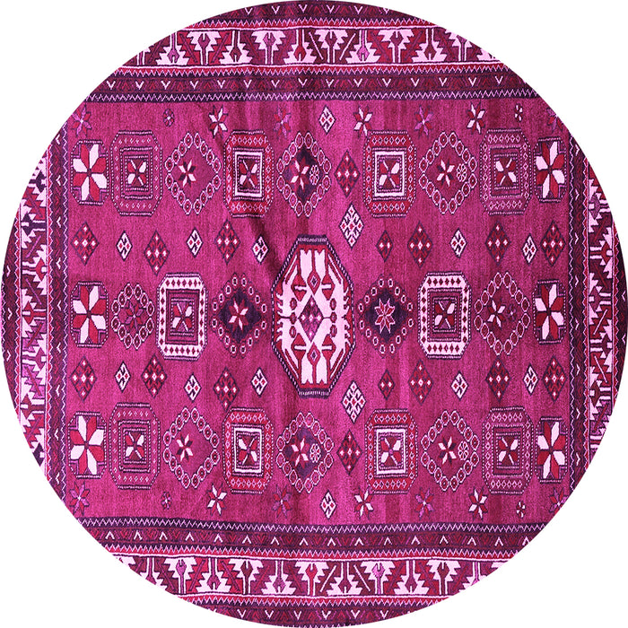 Round Persian Pink Traditional Rug, tr2000pnk