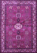 Machine Washable Persian Purple Traditional Area Rugs, wshtr2000pur